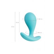 Анальная втулка ToDo by Toyfa Blob, водонепроницаемая, силикон, голубая, 5,5 см, Ø 2,1 см