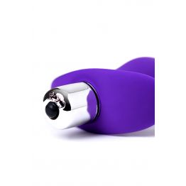 Анальная пробка с вибрацией A-Toys by TOYFA размера S, влагостойкая, силикон, фиолетовая, 11,2 см, Ø