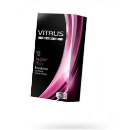 Презервативы VITALIS PREMIUM № 12 super thin - супер тонкие (ширина 53 мм)
