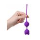 Вагинальные шарики A-Toys by TOYFA Meeko, силикон, фиолетовые, 16,4 см, Ø 2,7 см