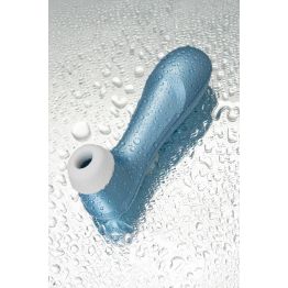 Вакуум-волновой бесконтактный стимулятор клитора Satisfyer PRO 2, силикон, голубой, 15 см
