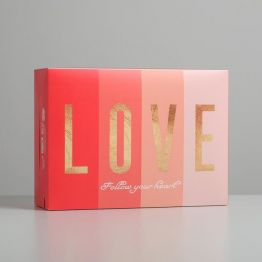 Коробка складная Любовь, 22 × 30 × 10 см 5276623