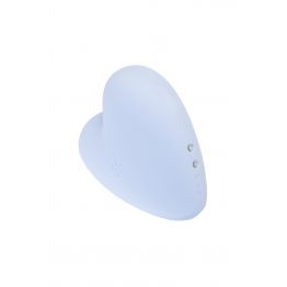 Вакуум-волновой бесконтактный стимулятор клитора Satisfyer Cutie Heart, силикон, голубой