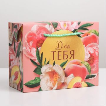 Пакет—коробка Flower, 23 × 18 × 11 см