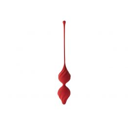 Вагинальные шарики Alcor, цвет бордовый (LYRA) (One Size)