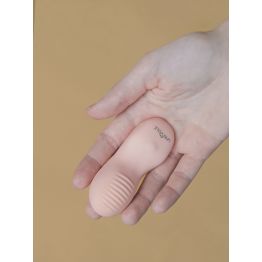 Вибрирующая насадка на палец Aliot, цвет персиковый (INFINITE) (One size)